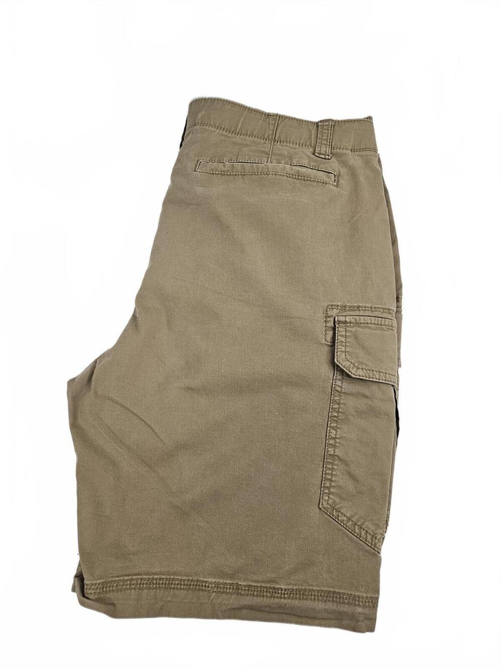 Denali Men's Khaki Cargo Shorts with Multiple Pockets Size 34